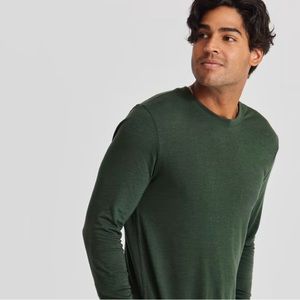 Men's Long Sleeve Sea Tee Medium Pine